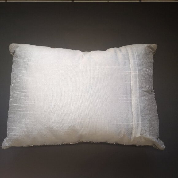 Domain Christmas Theme Bead & Sequin Embellished Stuffed 15x10" Pillow - Picture 2 of 4